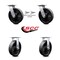 Service Caster 8 Inch Glass Filled Nylon Caster Set with Roller Bearings 2 Swivel Lock 2 Rigid SCC-30CS820-GFNR-BSL-2-R-2 - alternate 1